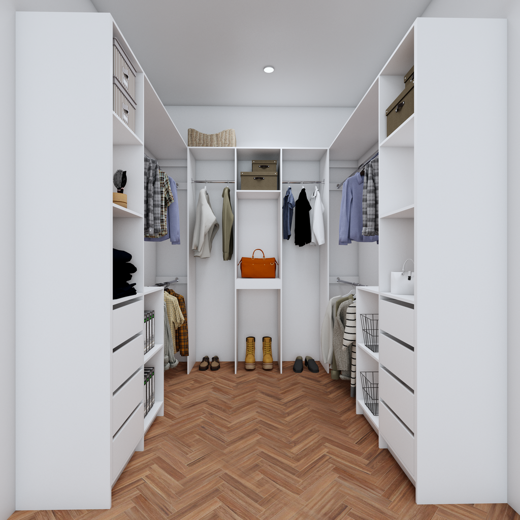 U-Shape Walk In Robes