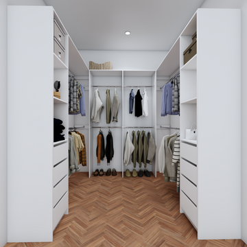 2m Walk In Robe U Shape Customizable Lux Walk In Robe #2 – My Robes