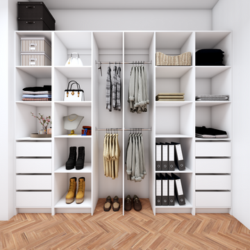 White Robe Building House Customizable Classic Built In Robe #5