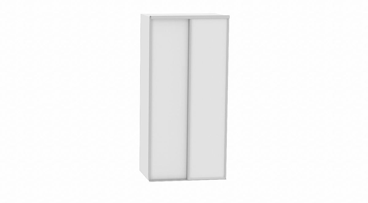 2 Sliding Mirror doors with white frames – My Robes