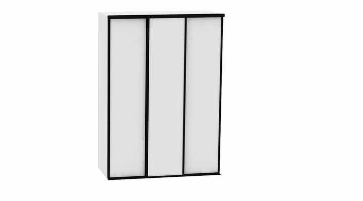 3 Sliding Mirror doors with black frames – My Robes